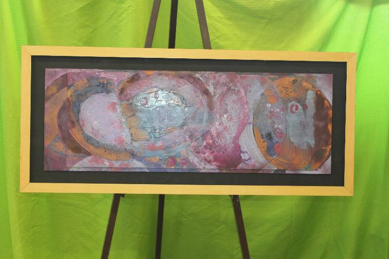 Acrylic on acrylic painting by local artist P. Rubin