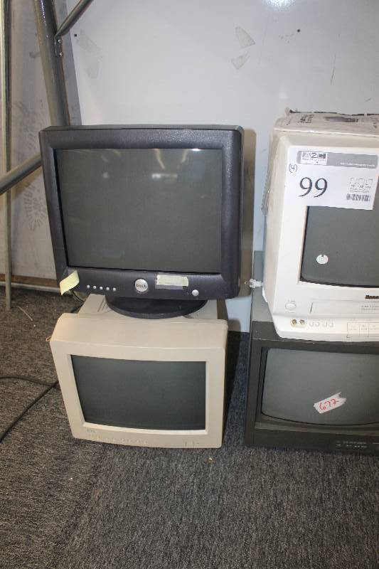 4 CRT monitors