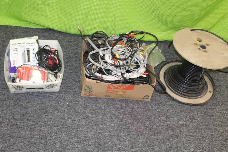 Coax cable on spool