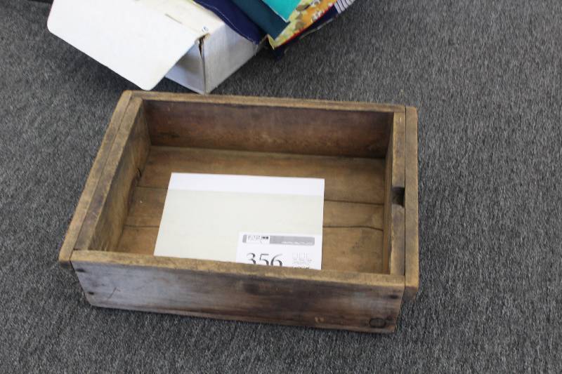 Vintage grocers wooden fruit display box
