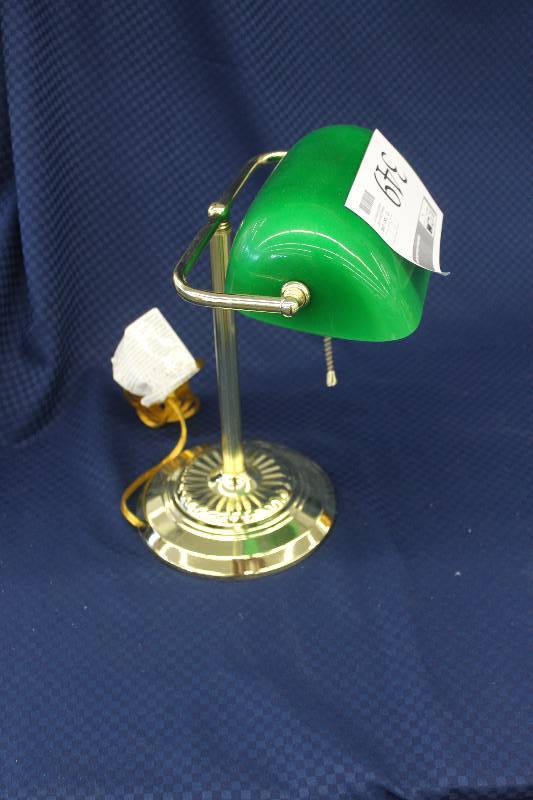 Bankers brass desk lamp