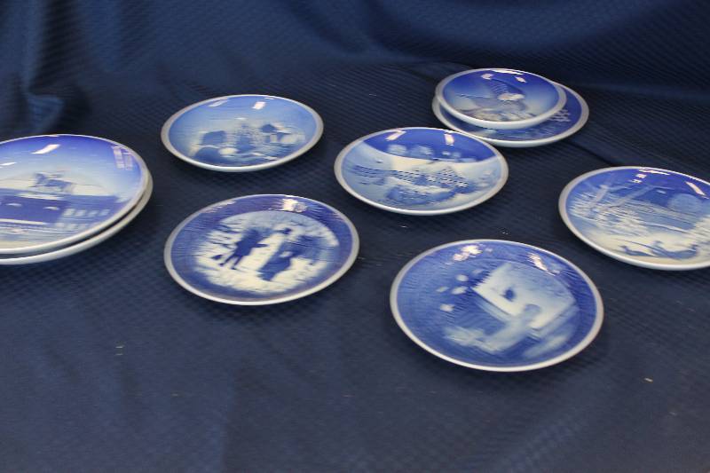 9 pieces of Bing and Grondahl (B&G) porcelain was made in Denmark