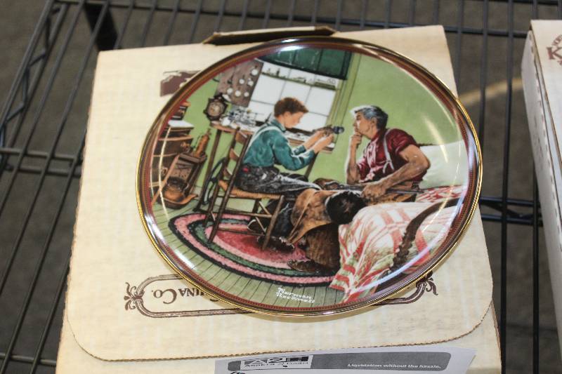 6 Norman Rockwell collector plates w certificates of authenticity
