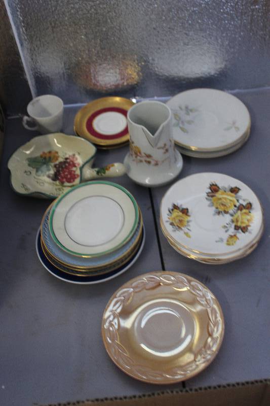Decorative serving ware with Austrian hand painted plate