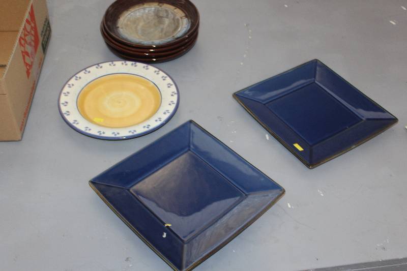 Pottery serving pieces