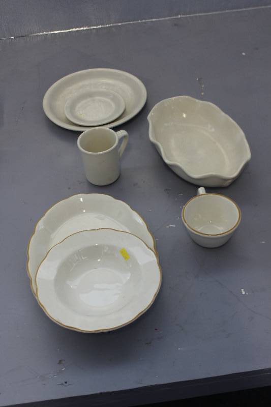 Vintage restaurant serving pieces