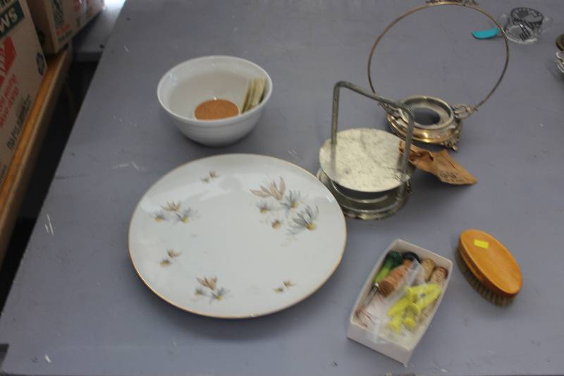 Large German serving plate, vintage pottery and more