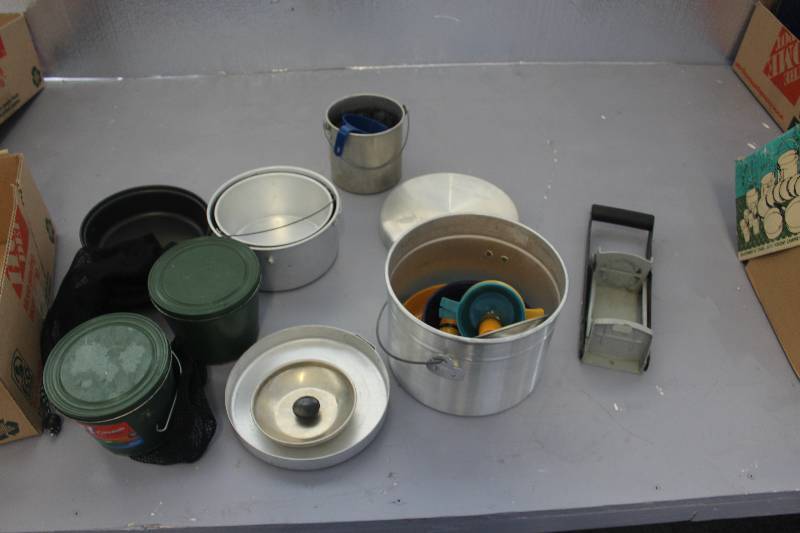 Camping cook set and some accessories