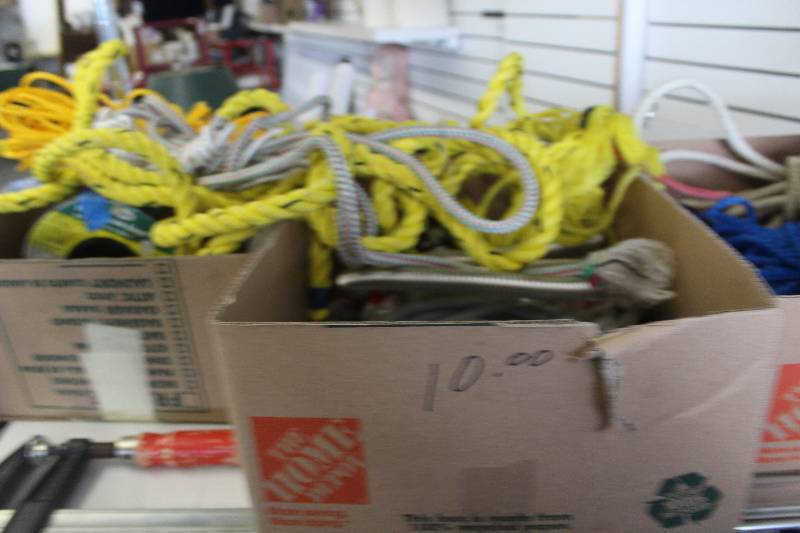 Copper tubing and plumbing supplies. Rope and more