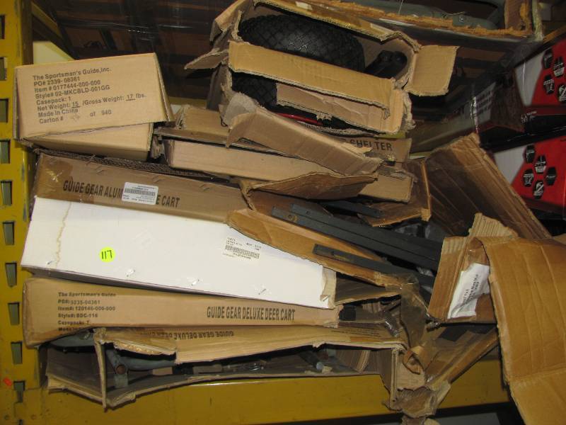 lot 117 image: Bulk Repairable Outdoor Gear
