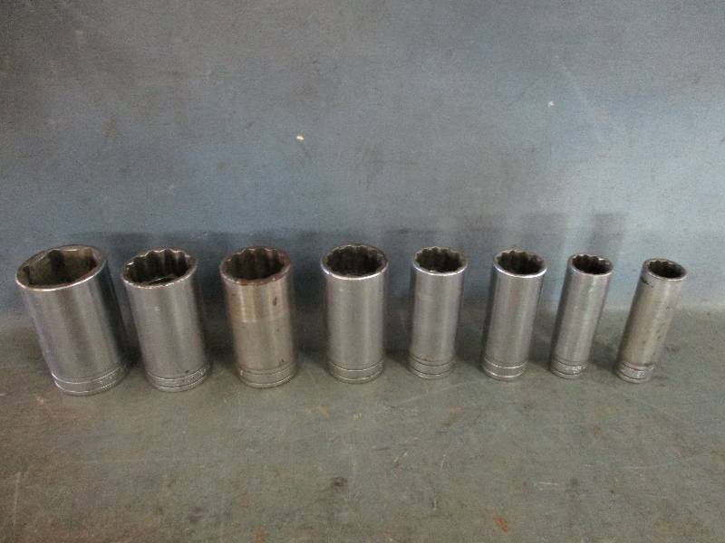 lot 75 image: Deep Well Snap-On Sockets