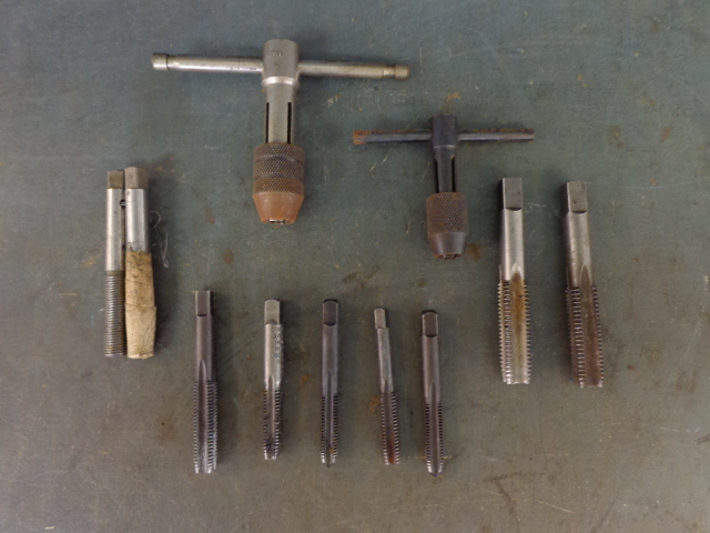 lot 102 image: Taps and T Handle Tap Wrenches