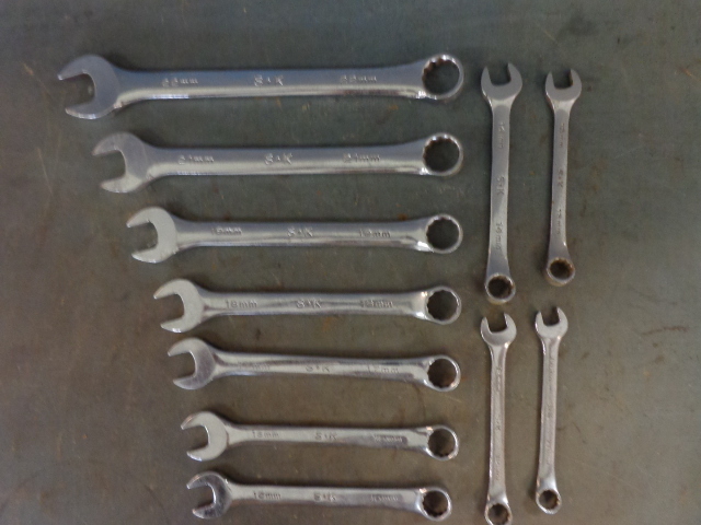 lot 119 image: Combination Wrenches