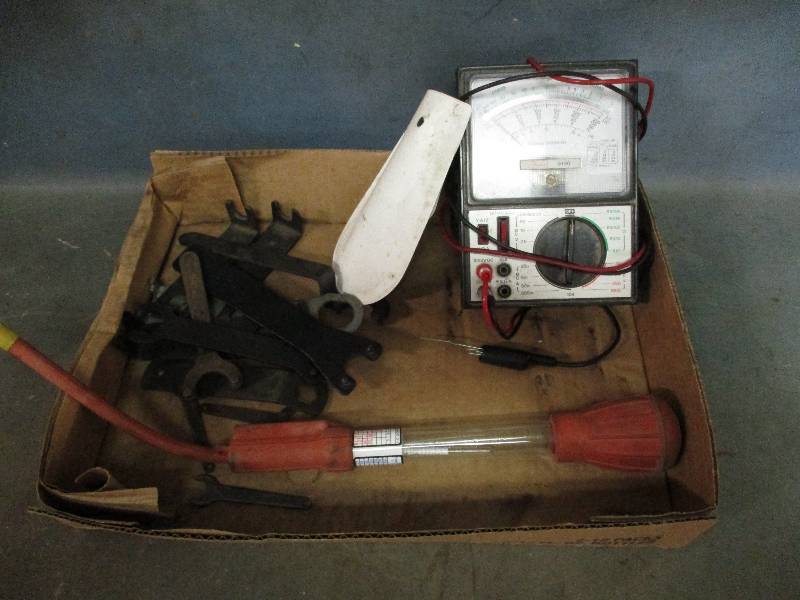 lot 126 image: Ohmmeter, Freeze Tester & Wrenches