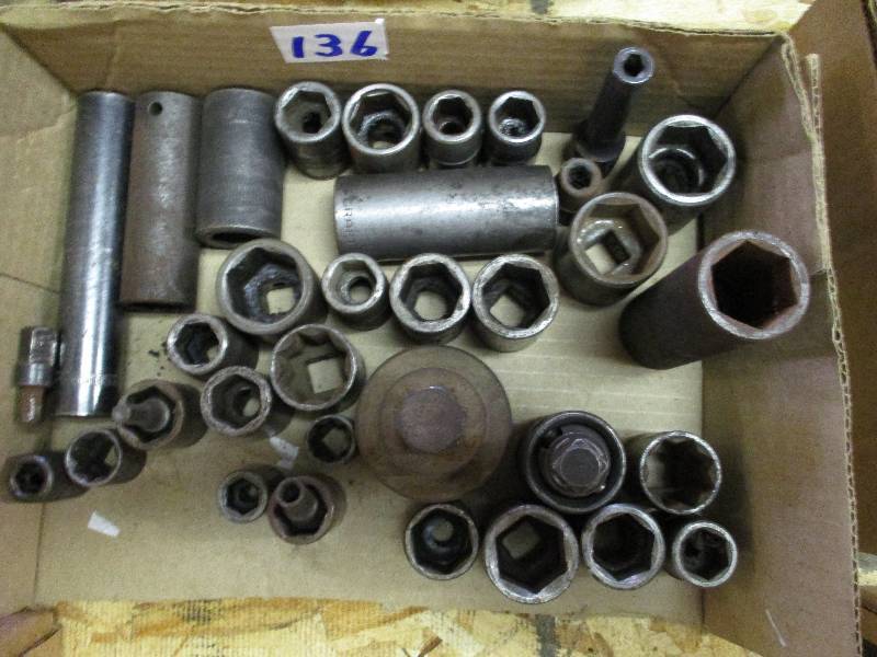 lot 136 image: Variety Of 14 Drive Sockets