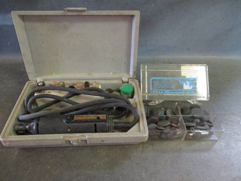 lot 165 image: Dremel-Moto Tool & Rubberized Abrasives