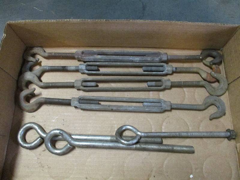lot 185 image: Tensioners and Eye Bolts