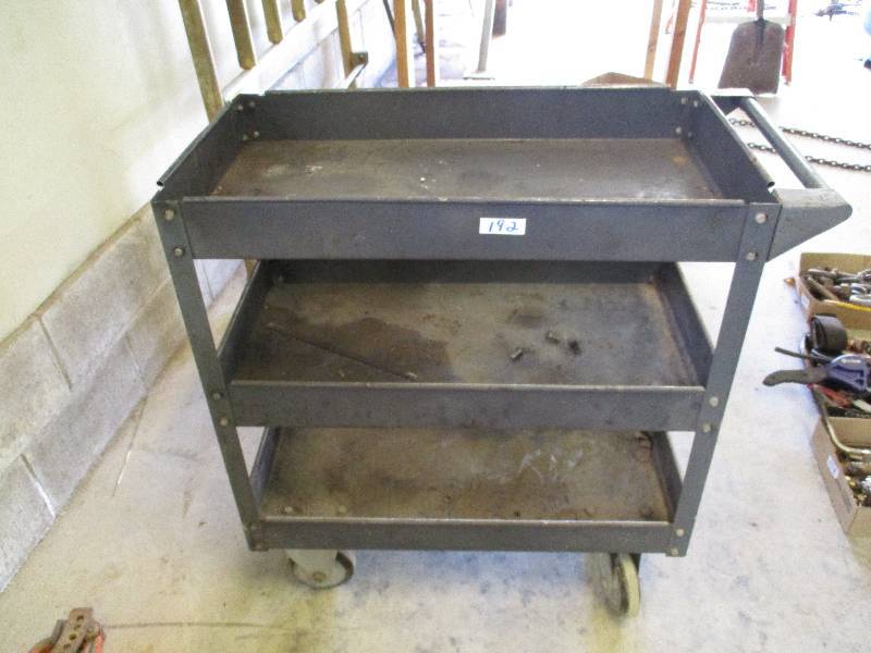 lot 192 image: Metal Shop Cart