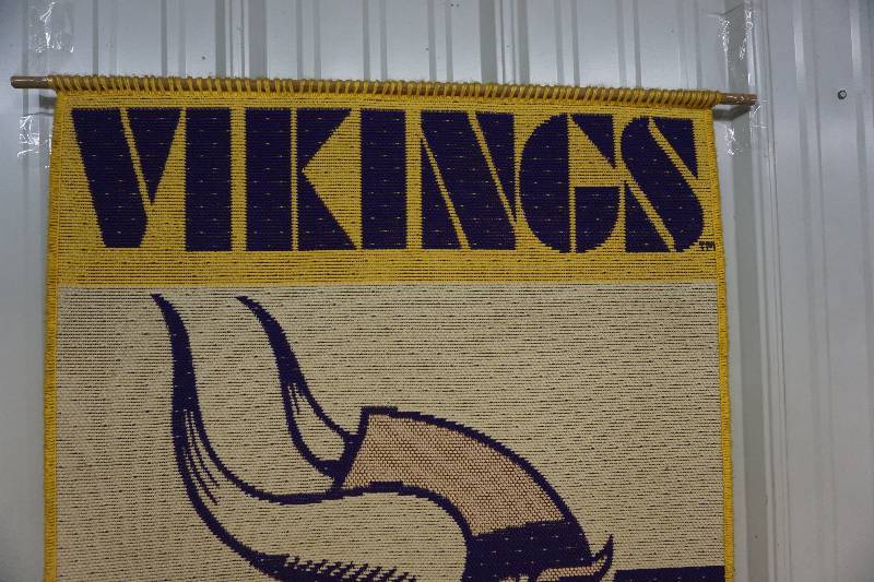 lot 3 image: Minnesota Vikings Themed Wall Hanging