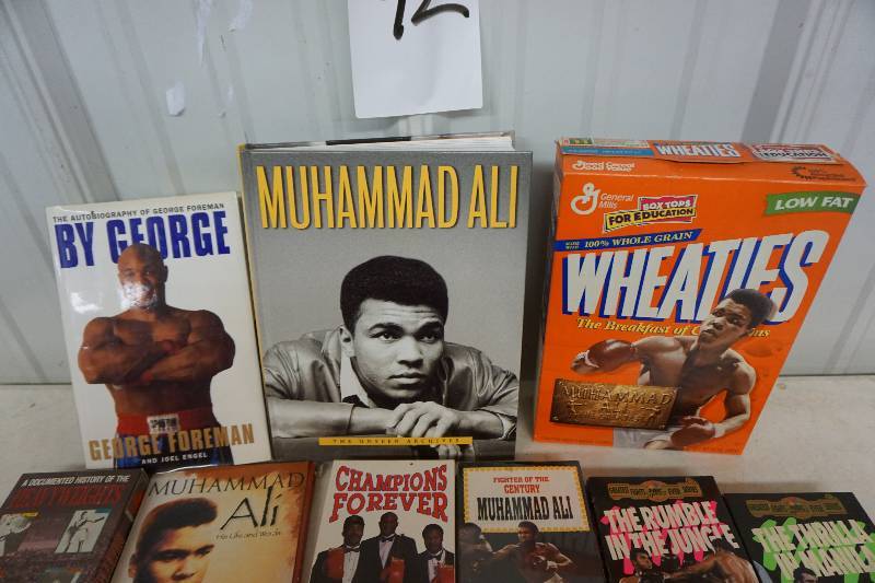 lot 91 image: Collection of Heavyweight Boxing Champions Tapes, Books, and Magazines