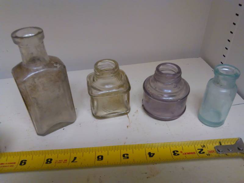 Vintage Glass Bottles (4)