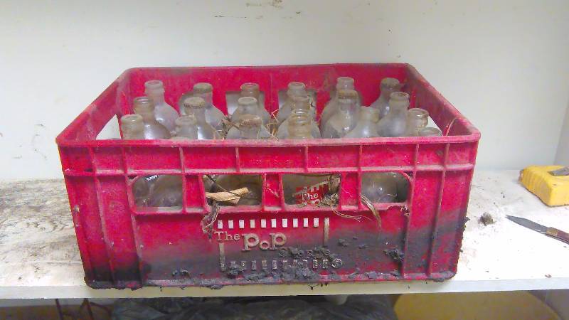 Vintage POP SHOPPE bottles (24)