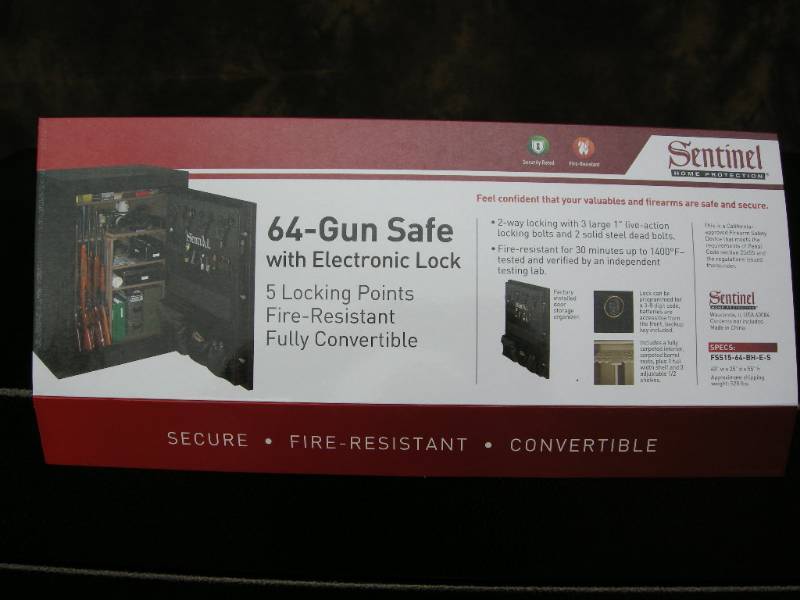 Stack On Sentinel 64 Gun Electronic Safe Like New Gun Safes