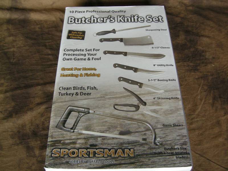 lot 65 image: Butchers Knife Set