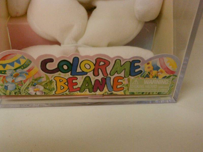 lot 87 image: NEW Ty Beanie Baby Color Me Beanie Bunny