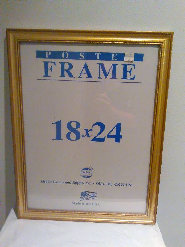 lot 36 image: 18X24 new wood frame and glass,