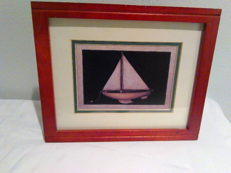 lot 48 image: Framed Picture, matted in glass