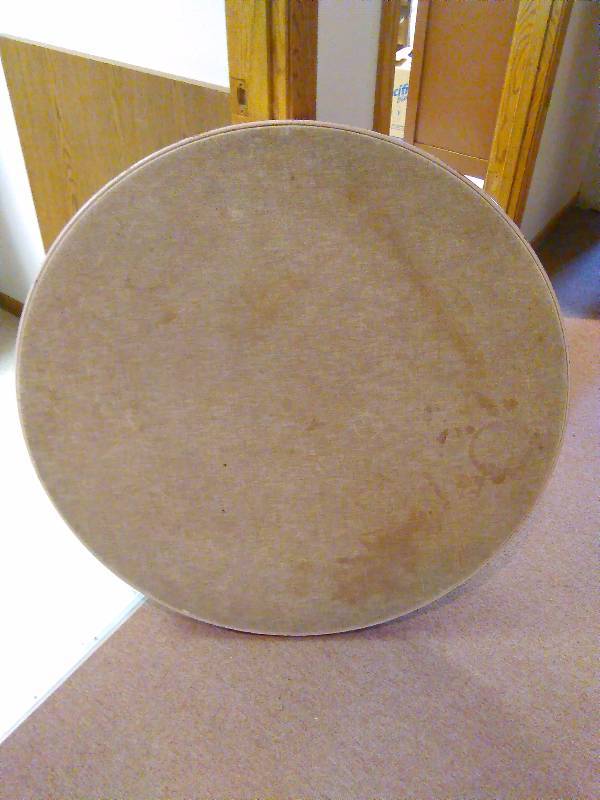 lot 134 image: Round, Durham, vintage folding table