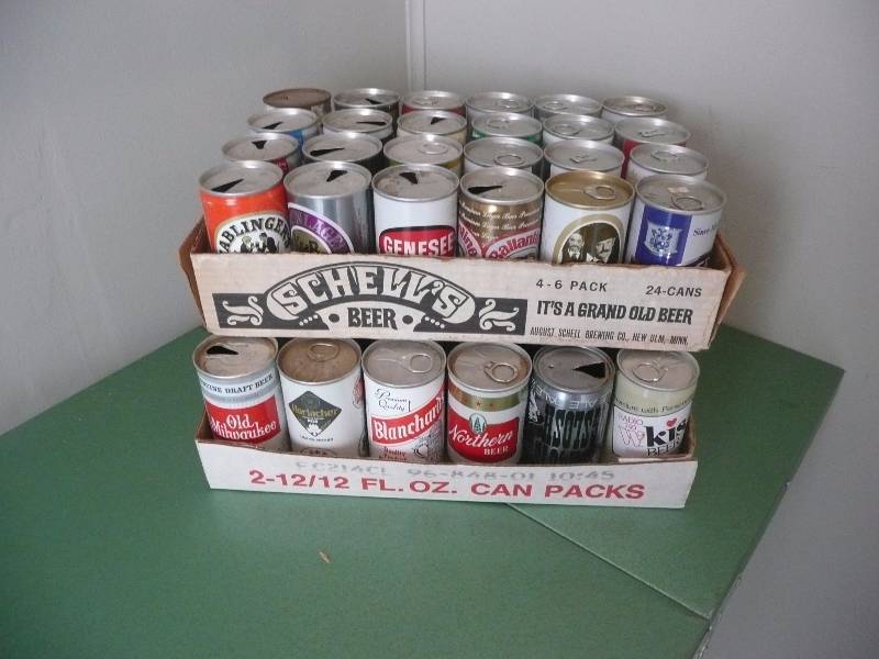 lot 6 image: VINTAGE BEER CAN GROUP - Some Rare