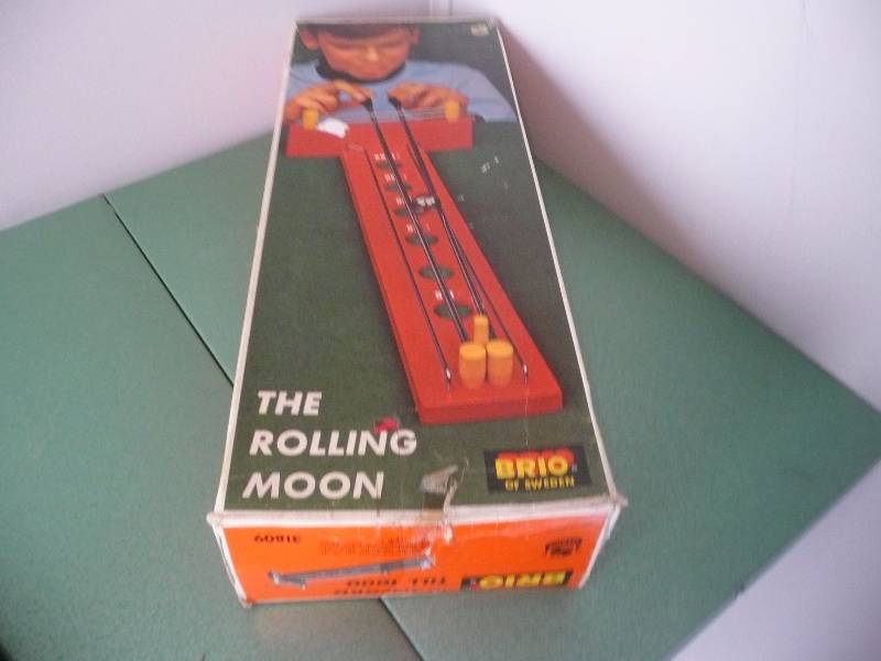 lot 20 image: VINTAGE THE ROLLING MOON GAME BY BRIO - WITH THE BOX