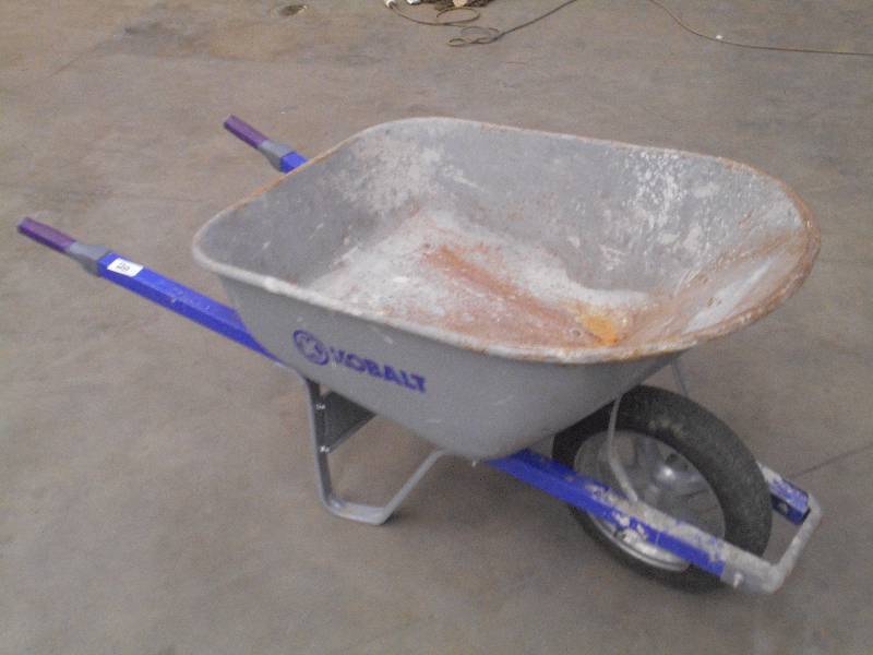 lot 20 image: Kobalt Wheel Barrel ...
