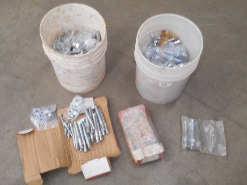 lot 41 image: (2) Pales Full Of Unused Concrete A...