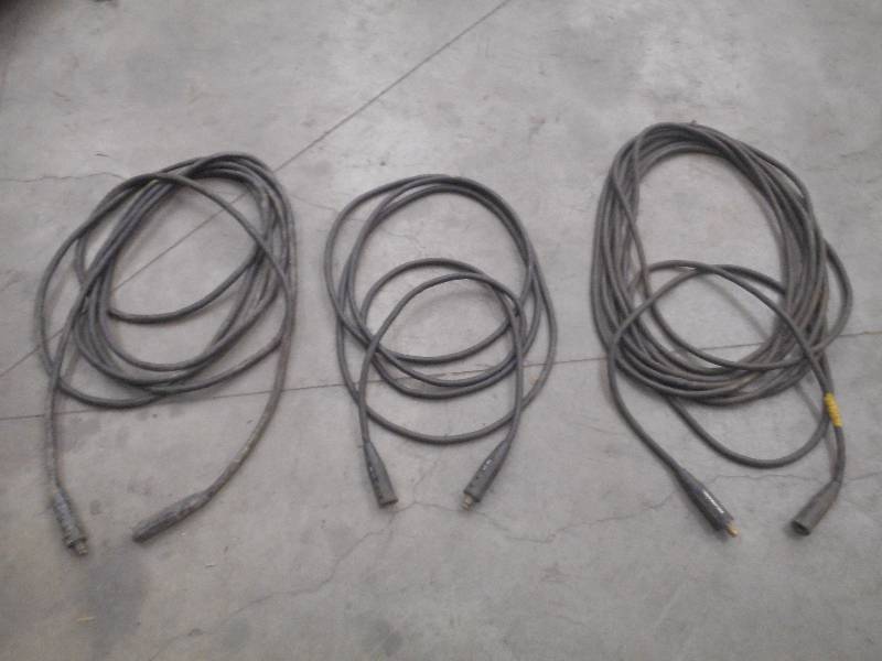 lot 44 image: Lot Of (3) Commercial Welding Leads...