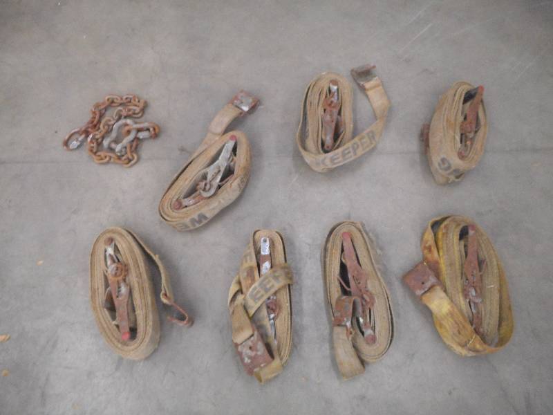 lot 48 image: Lot Of (7) Ratchet Straps, Used ...