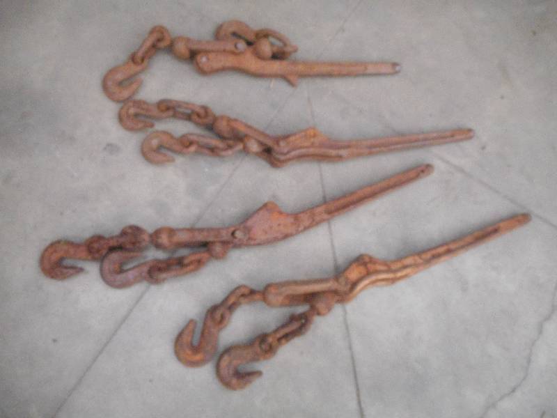 lot 50 image: Lot Of (4) Chain Binders, Used ...
