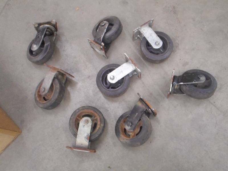 lot 54 image: Lot Of (8) Used 6 Caster Wheels ...