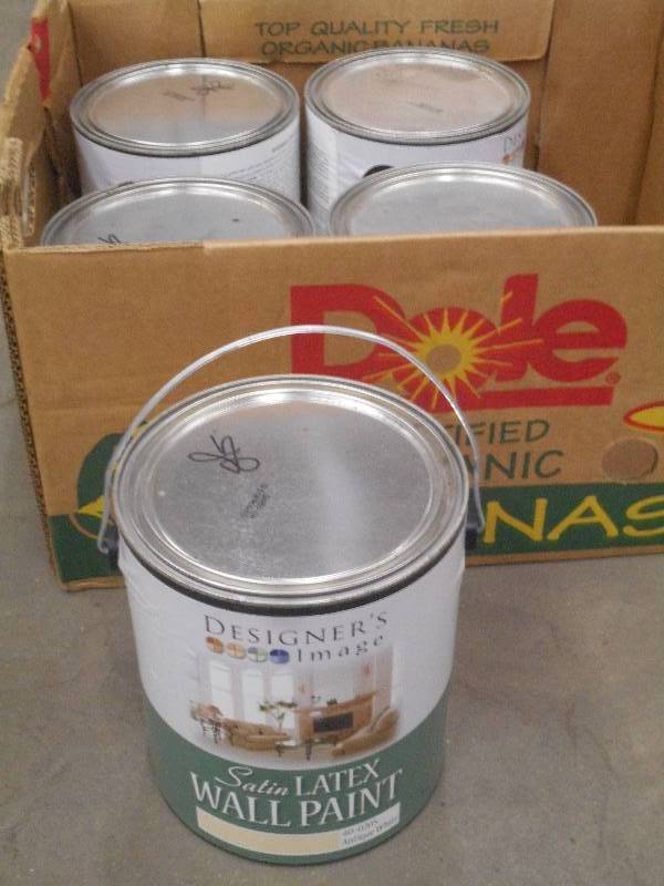lot 58 image: (5) 1-Gallon Pales Of Satin Latex W...