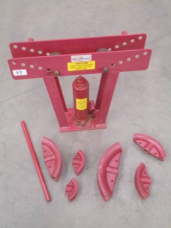 lot 59 image: Northern 12-Ton Pipe Bender Set ...