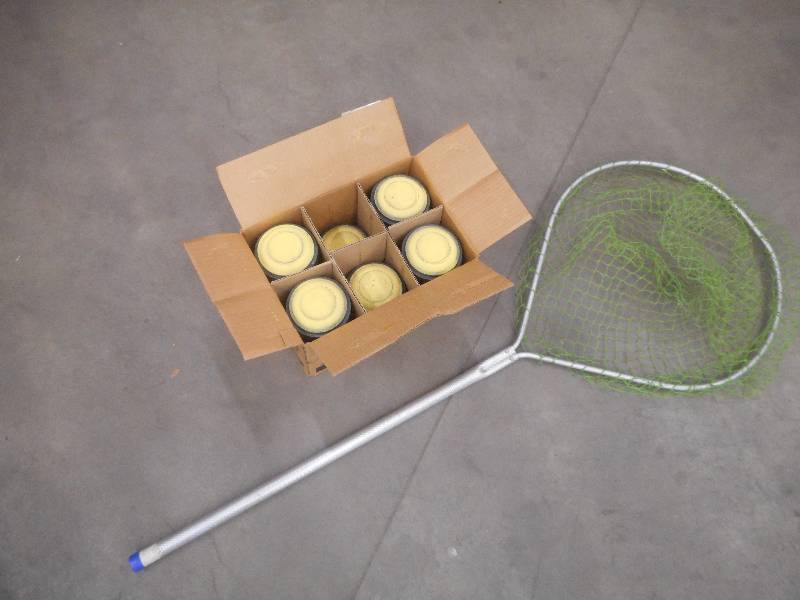 lot 104 image: (1) Landing Net & (1) Partial Box O...