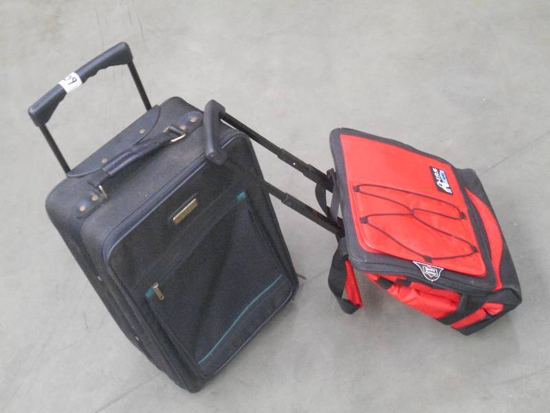 lot 109 image: (1) Travel Suitcase & (1) Rolling D...