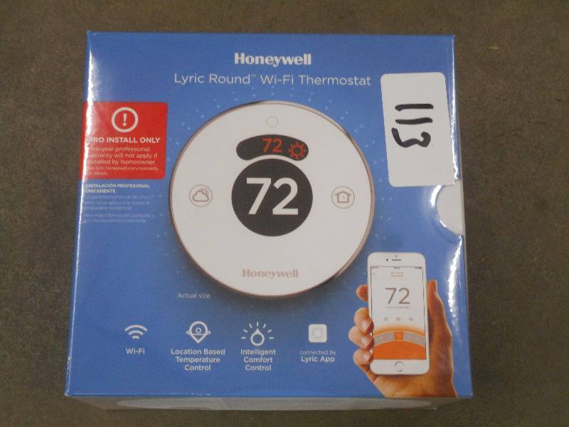 lot 113 image: New Honeywell Lyric Round Wi-Fi The...