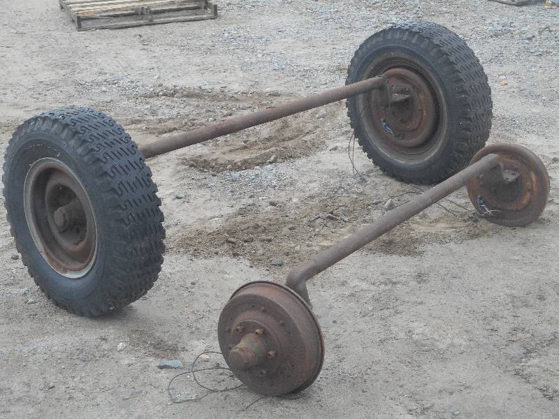 lot 121 image: (2) Trailer Axles 6000# With Elect...