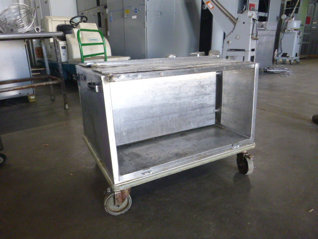 lot 50 image: Stainless Steel Rolling Storage Cart