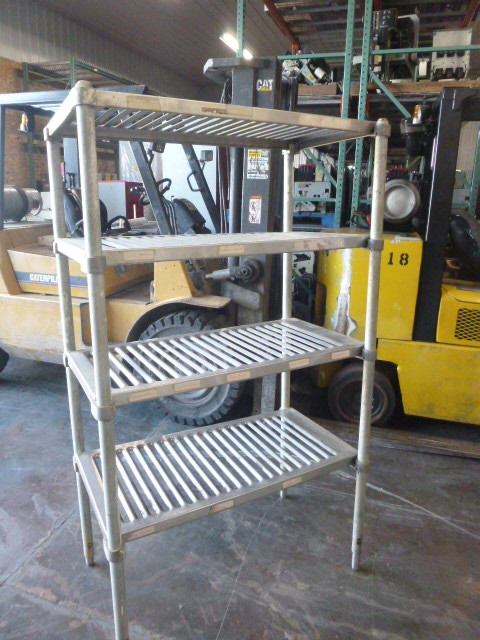 lot 83 image: Stainless Steel 4 Tier Shelf