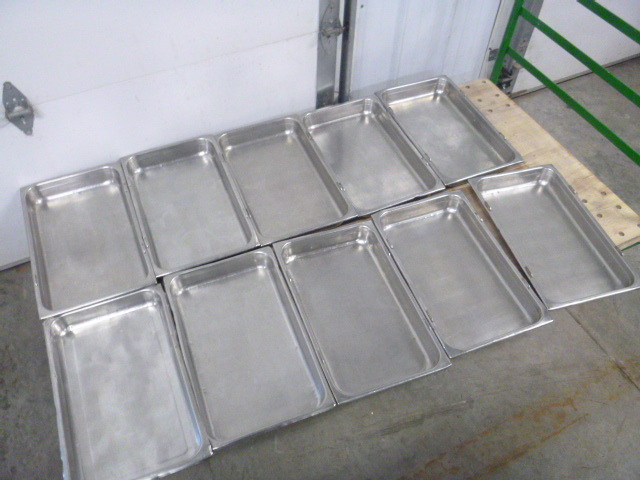 lot 109 image: 10 Full Size Steam Table Pans