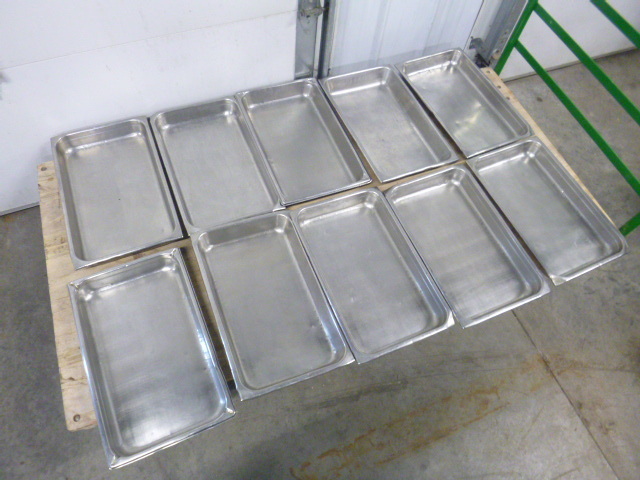 lot 112 image: 10 Full Size Steam Table Pans